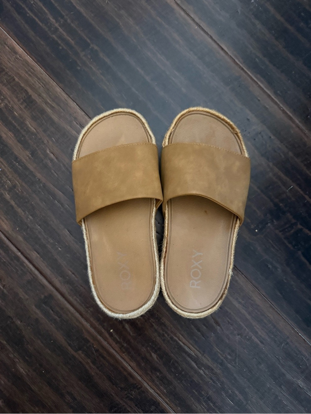 Roxy Women's Brown Slide Sandals